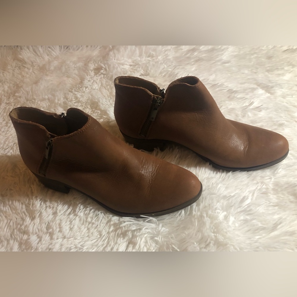 Lucky Brand Boots 
Double Zip Leather 
Sz 7.5 M